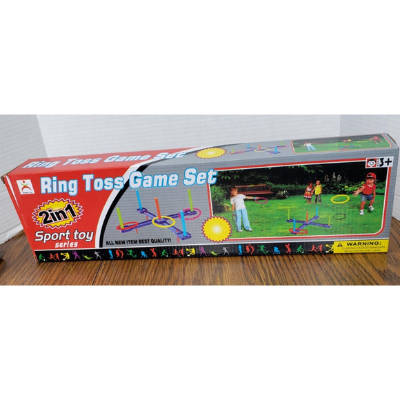 2 in1 Sport Toy Series Ring Toss Game Set Ages 3 + - Picture 1 of 5